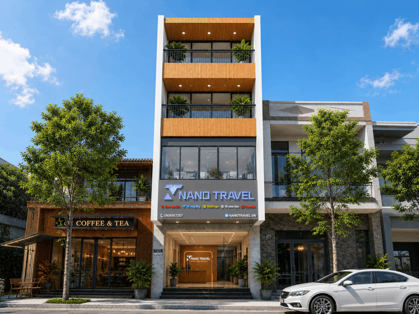 Nano Travel Co., Ltd. headquarters at 39 Do Doc Loc, Da Nang