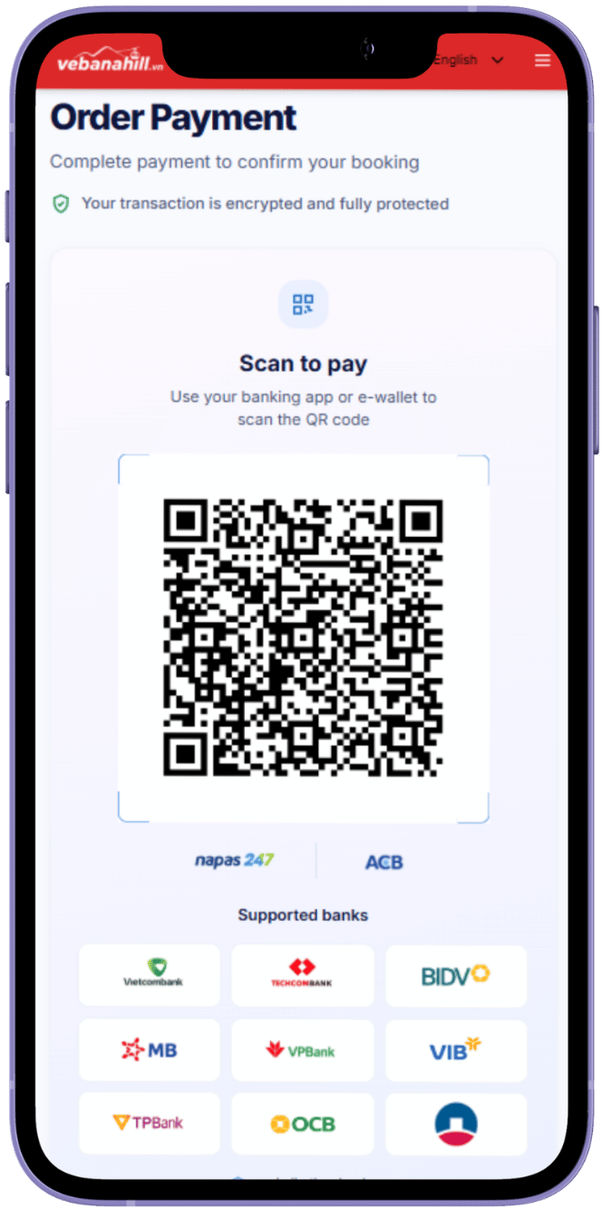 Thanh toán bằng mã QR ngân hàng